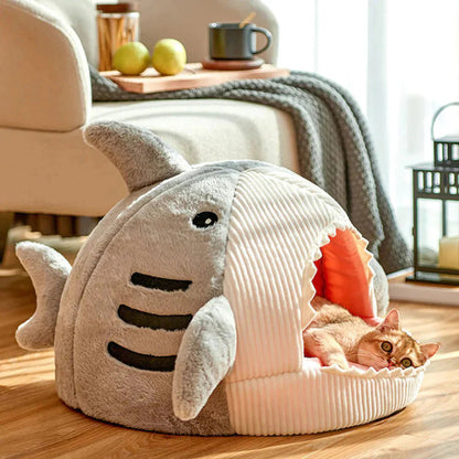 Luxury Plush Shark Pet Bed - image 11