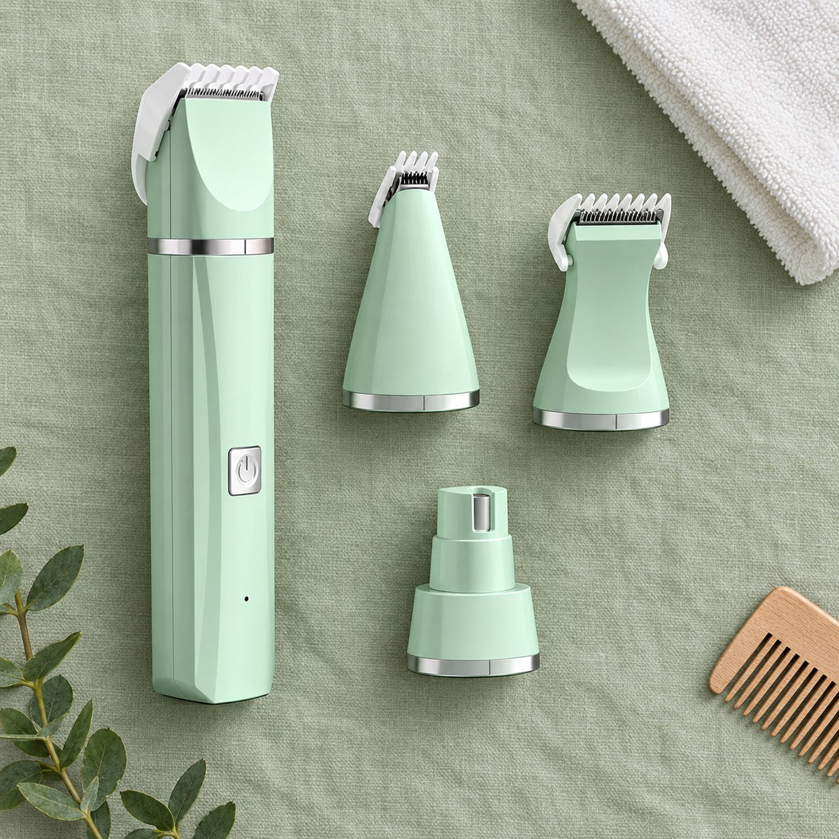 4-in-1 Grooming Kit flat lay