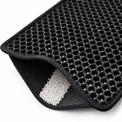 Honeycomb texture of the Cat Litter Trapping Mat
